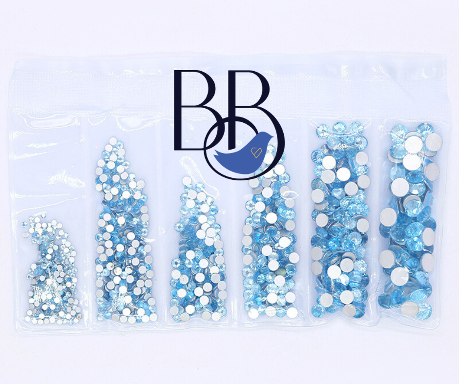 Ice Blue Rhinestone Multi-Size Pack