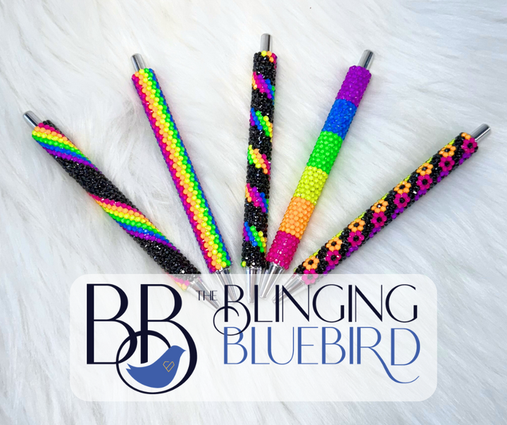 Neon Nights Multi-Pack Stainless Steel Pen Patterns