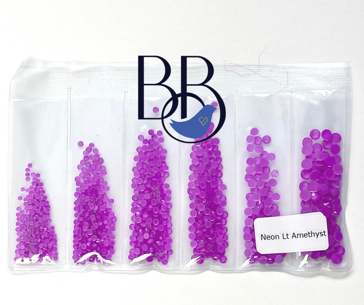 Neon Light Amethyst Rhinestones