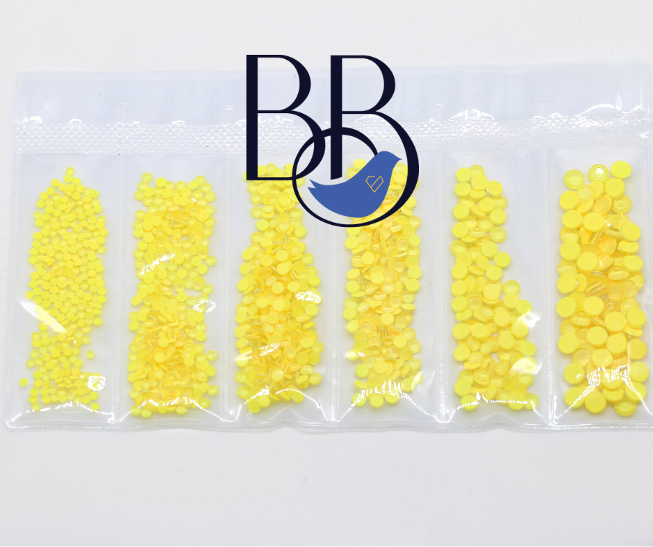 Neon Yellow Rhinestones