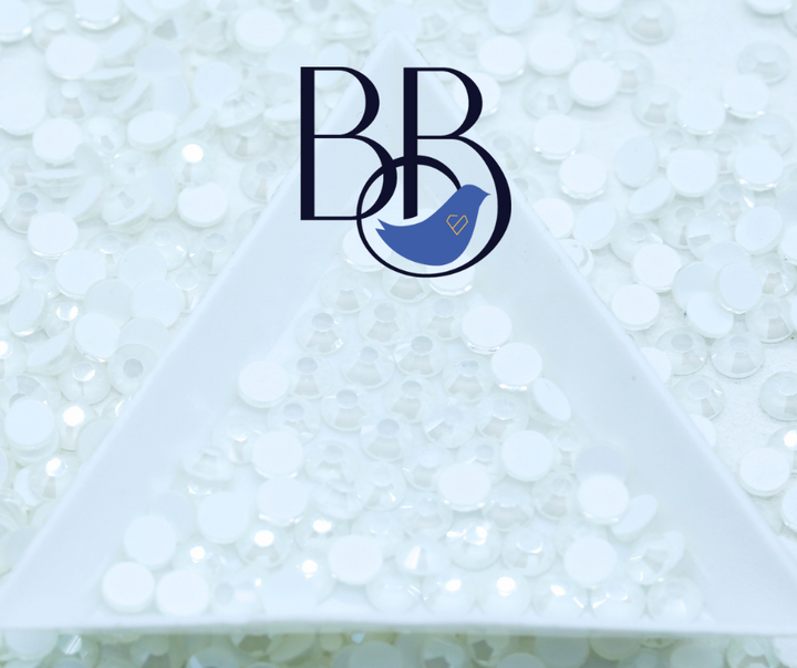 Pearl Mocha Snow Rhinestones