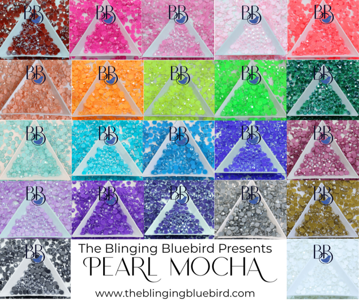 Pearl Mocha Collection Rhinestones