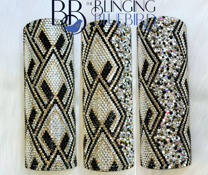 Roaring 20's Pattern - SS16 Honeycomb + Scatter 20oz Straight Tumbler