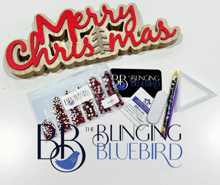 Merry Christmas Wooden Sign Kit