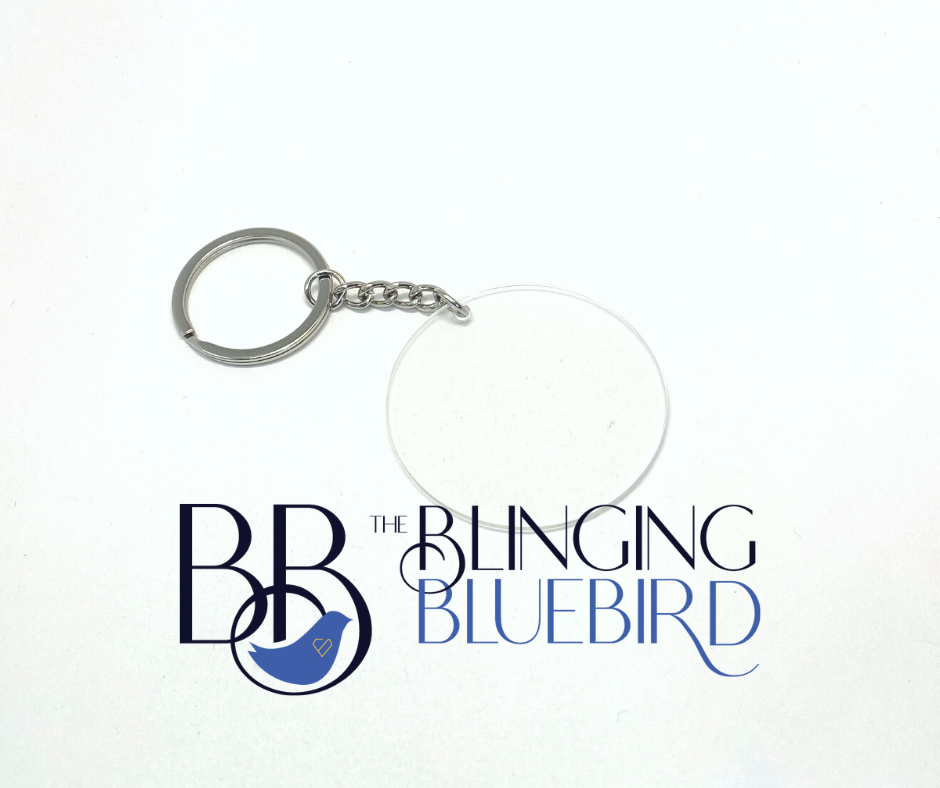 Bluebird Keychain Acrylic Blank Keychain – The Blinging Bluebird