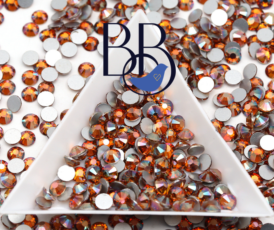 Amber Rhinestones – The Blinging Bluebird