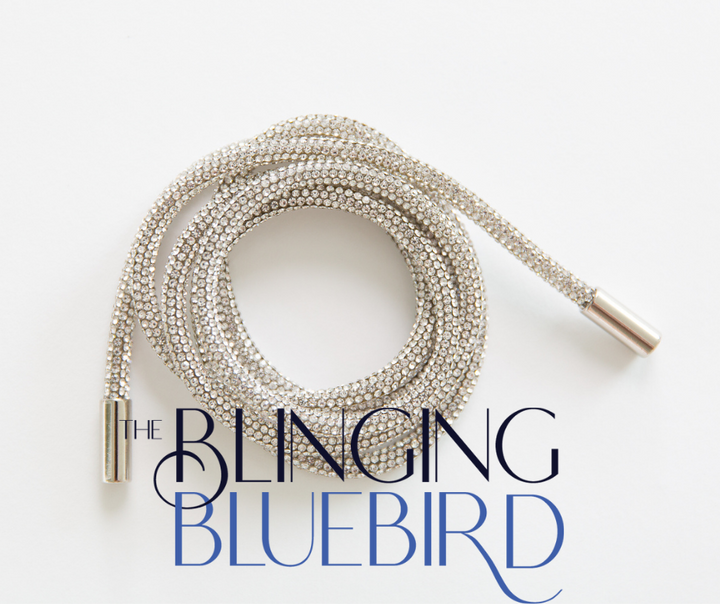 Rhinestone Hoodie Strings - Crystal - The Blinging Bluebird