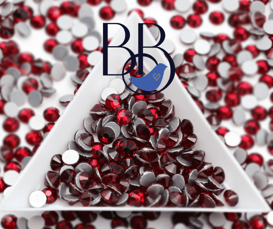 Deep Siam Rhinestones – The Blinging Bluebird
