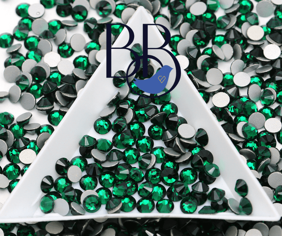 Emerald Rhinestones – The Blinging Bluebird