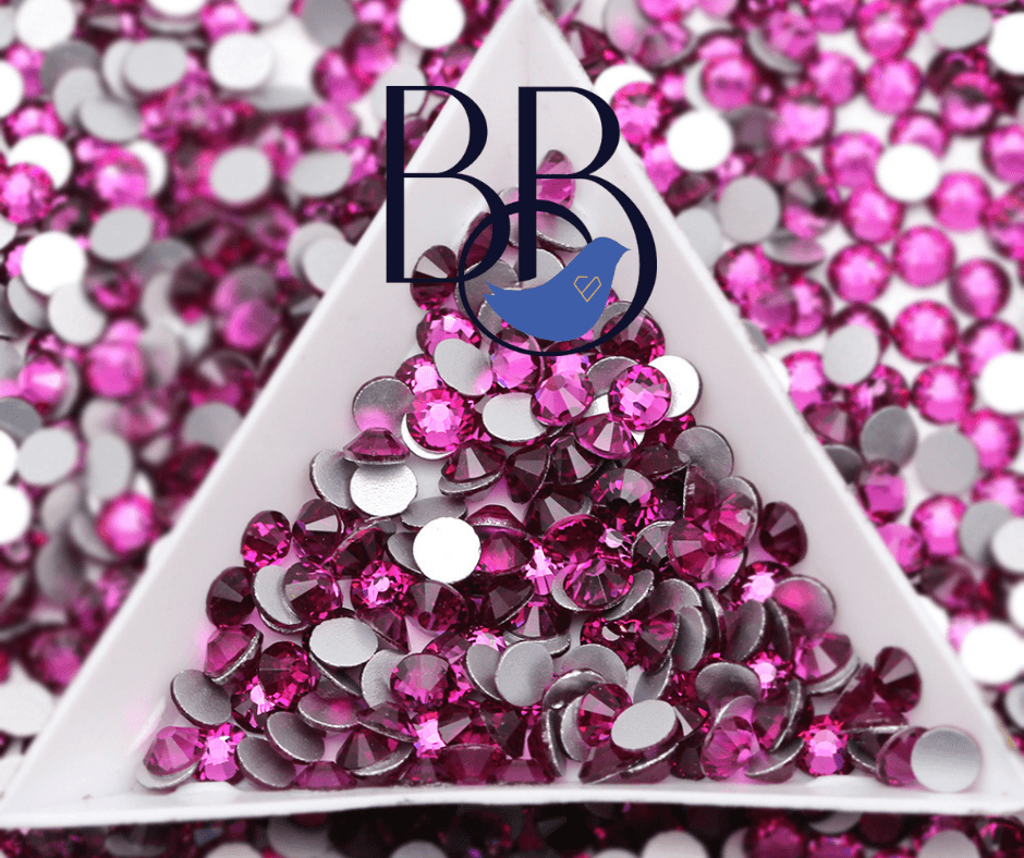 Fuchsia Rhinestones - The Blinging Bluebird