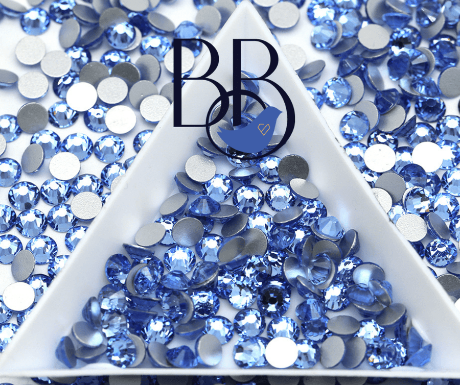 Light Sapphire Rhinestones - The Blinging Bluebird