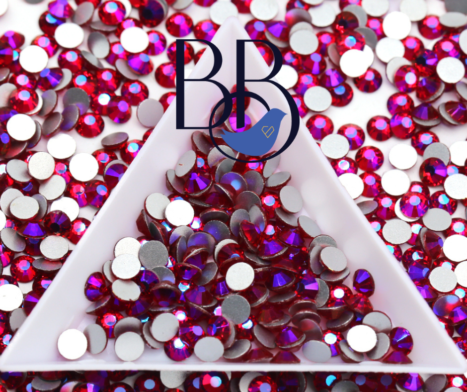 Medium Siam AB Rhinestones
