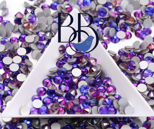 New Coating Purple Rhinestones - The Blinging Bluebird