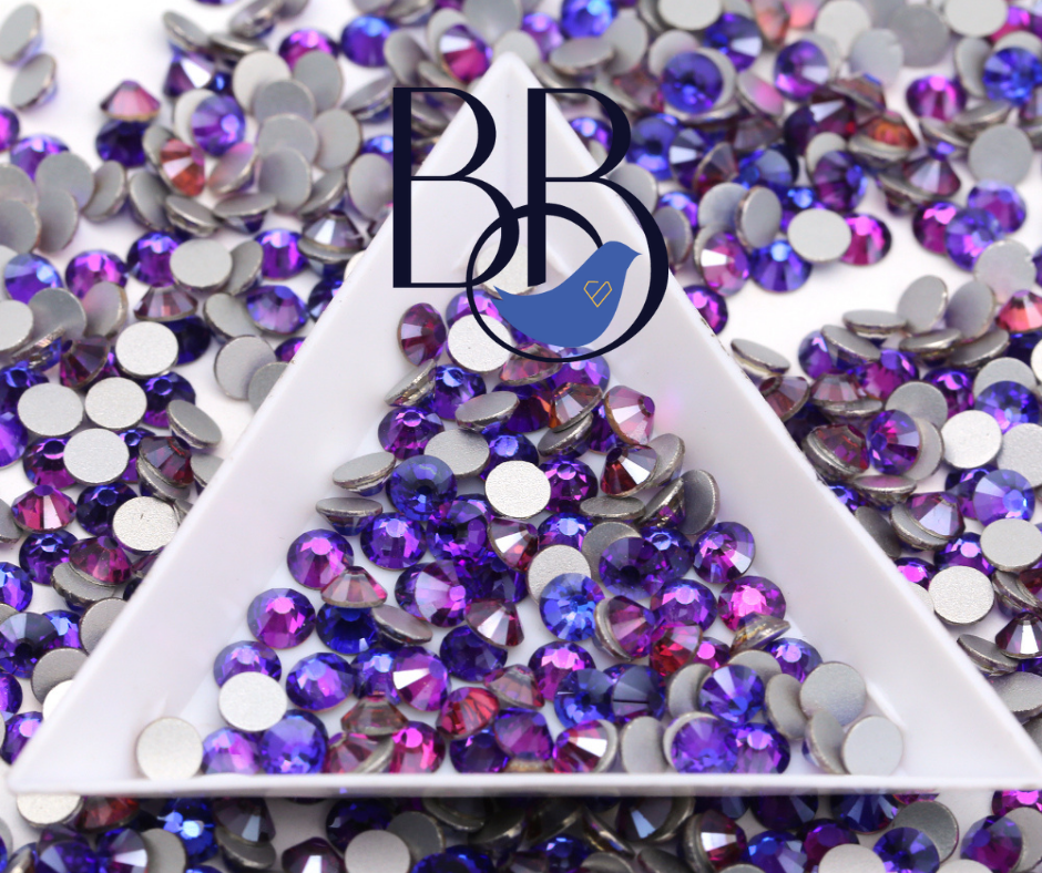 New Coating Purple Rhinestones - The Blinging Bluebird