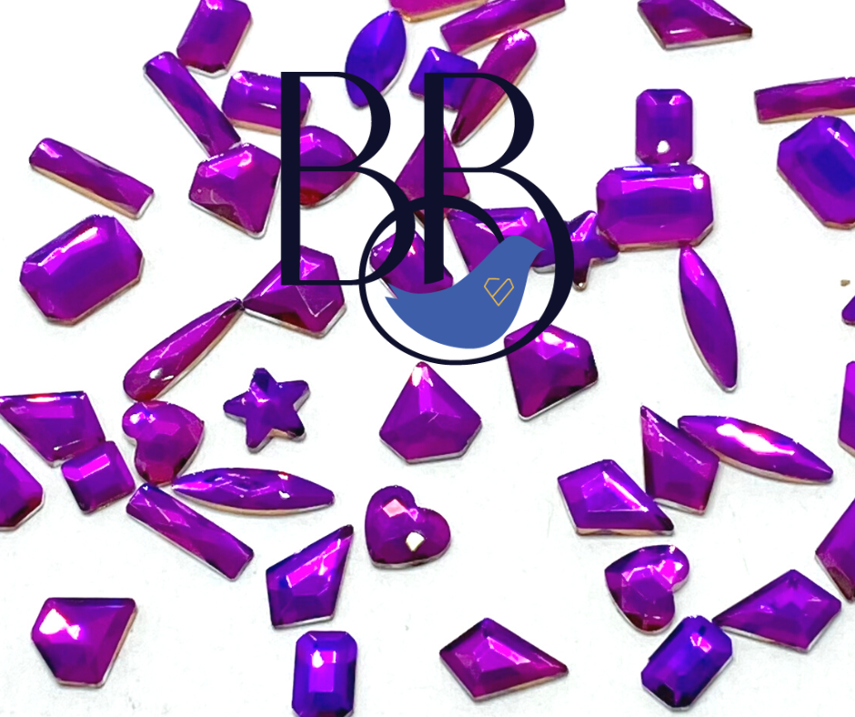 New Coating Purple Assorted Shapes