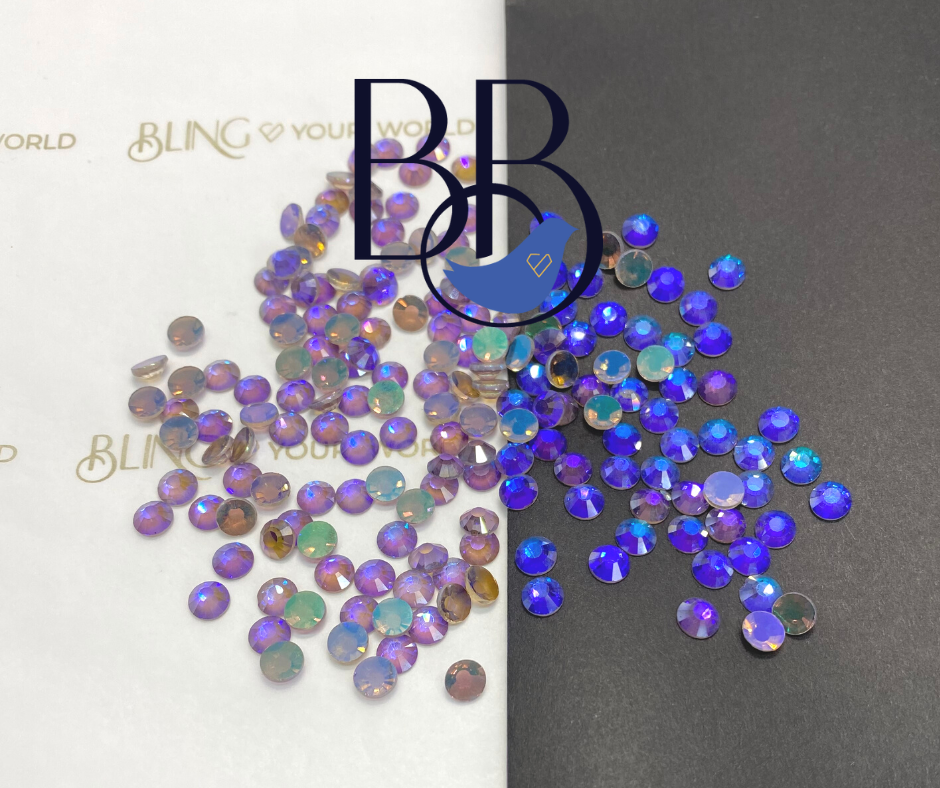 Aurora Purple Rhinestones – The Blinging Bluebird