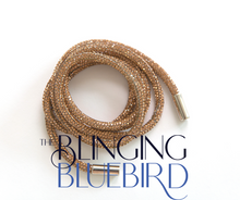 Charger l&#39;image dans la galerie, Rhinestone Hoodie Strings - Light Topaz (Gold) - The Blinging Bluebird
