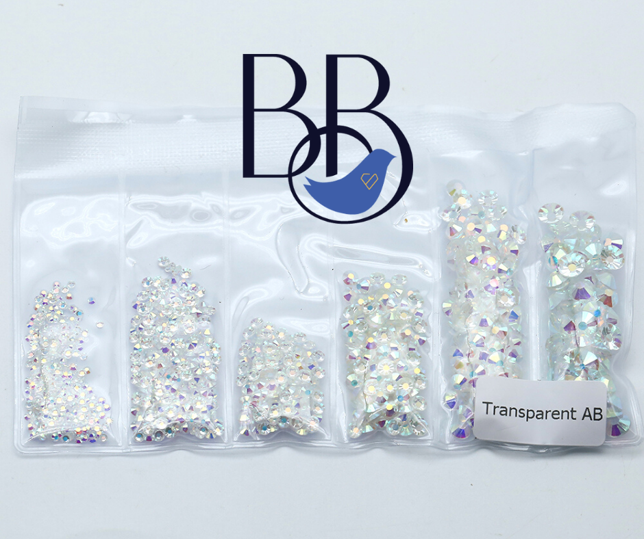 Transparent AB Rhinestone Multi-Size Pack