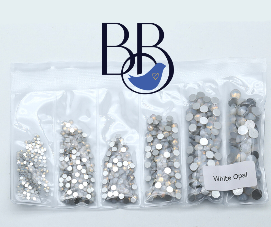 White Opal Rhinestones – The Blinging Bluebird