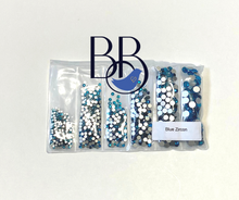 Load image into Gallery viewer, Blue Zircon Rhinestone Multi-Size Pack
